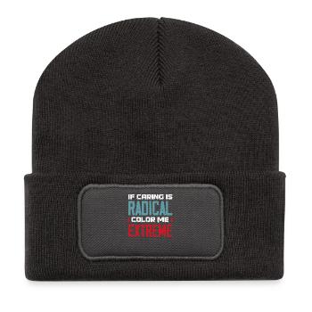 radicalized by fundamental - Recycled Patch Beanie - dark grey - Front