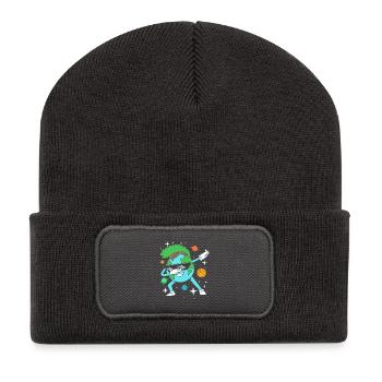Geologie Archäologie - Recycelte Patch Beanie - Dunkelgrau - Vorne