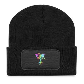 Géologie Archéologie - Beanie recyclé à patch - noir - Devant