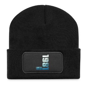 45. Geburtstag Mann Frau 45 Jahre 1981 Geschenk - Recycelte Patch Beanie - Schwarz - Vorne