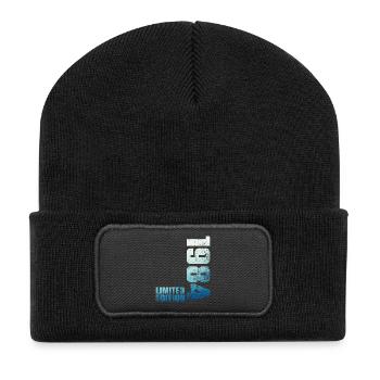 42ème Anniversaire Homme Femme 42 ans 1984 Cadeau - Beanie recyclé à patch - noir - Devant