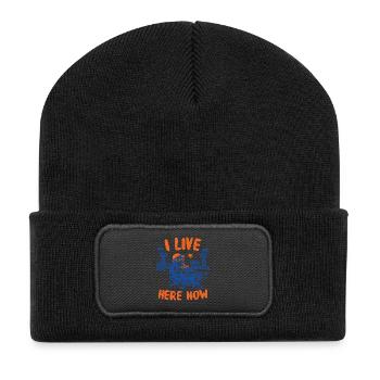 Fan de Bigfoot Baseball J’habite ici maintenant - Beanie recyclé à patch - noir - Devant