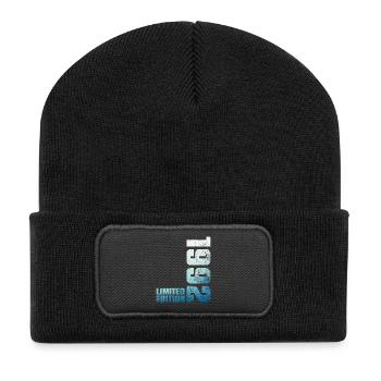 34th Birthday Man Woman 34 Year Old 1992 Gift - Recycled Patch Beanie - black - Front