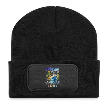 Cruisin Together Caribbean 2027 - Recycelte Patch Beanie - Schwarz - Vorne