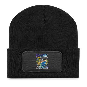 Cruisin Together Caribbean - Recycelte Patch Beanie - Schwarz - Vorne