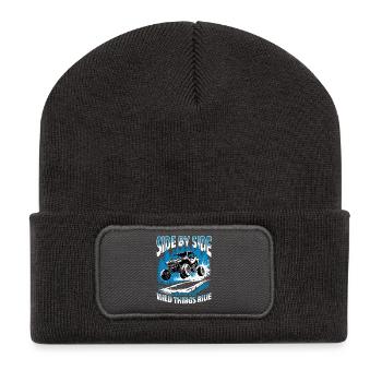 UTV Off Road 4 Wheeler Side by side - Recycelte Patch Beanie - Dunkelgrau - Vorne