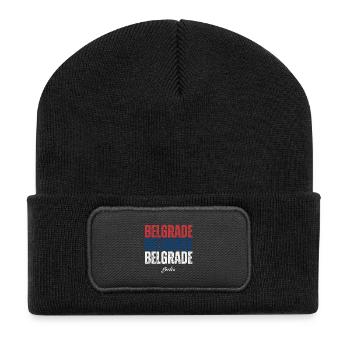 Belgrade Serbia, I love Belgrade - Recycled Patch Beanie - black - Front