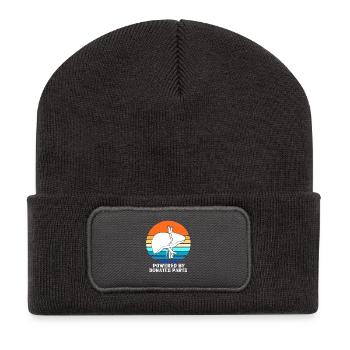 Organ Donor Liver Organ Donor Liver Donation - Recycled Patch Beanie - dark grey - Front
