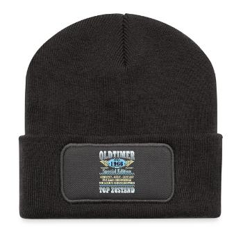 Oldtimer 1966 Spezial Edition - Recycelte Patch Beanie - Dunkelgrau - Vorne