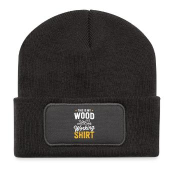 Cette chemise de menuiserie - Beanie recyclé à patch - charbon - Devant