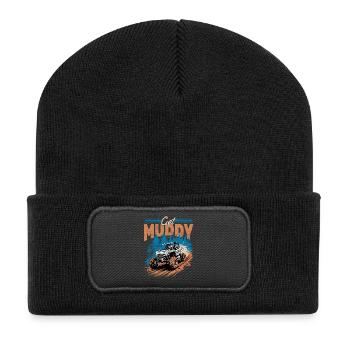 UTV Off Road 4 Wheeler Side by side - Recycelte Patch Beanie - Schwarz - Vorne