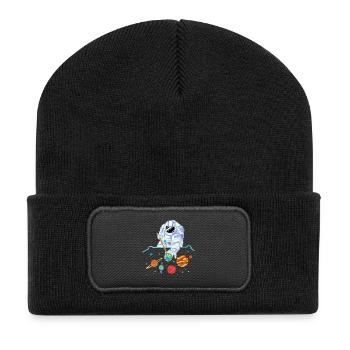 T-shirt de billard spatial des astronautes - Beanie recyclé à patch - noir - Devant