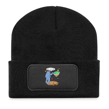 Chemise d’astronaute de la Terre plate - Beanie recyclé à patch - noir - Devant