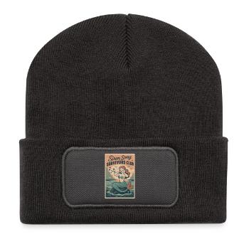 Siren Song Survived | Mermaid Myth - Recycled Patch Beanie - dark grey - Front