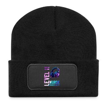 11. Geburtstag Junge Mädchen 11 Jahre Level 11 - Recycelte Patch Beanie - Schwarz - Vorne