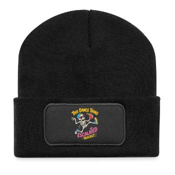Dancing Skeleton Escalated Quickly Party - Recycled Patch Beanie - black - Front