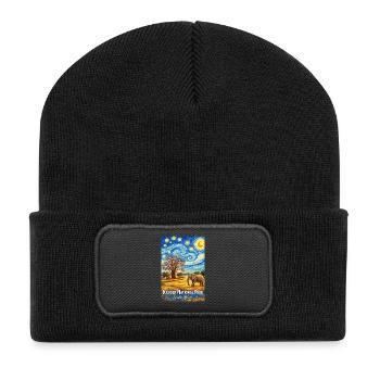 Kruger National Park, South Africa - Recycled Patch Beanie - black - Front