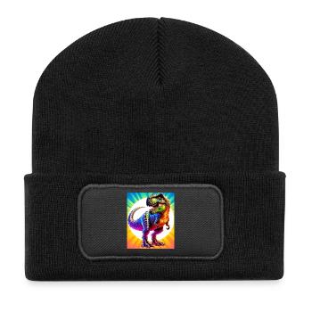 dinosaur - Recycled Patch Beanie - black - Front