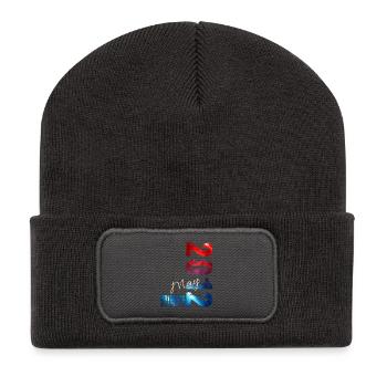 14th Birthday Gift Husband Original May 2012 - Recycled Patch Beanie - dark grey - Front