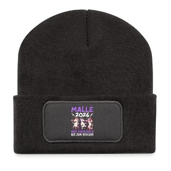 Malle 2026 We escalate until the end unicorn - Recycled Patch Beanie - dark grey - Front