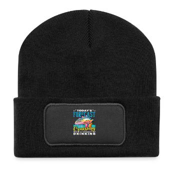 Prédiction : Probabilité de consommation d’alcool en croisière - Beanie recyclé à patch - noir - Devant