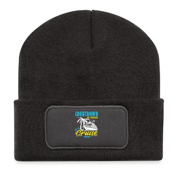 Le compte à rebours est terminé pour ses vacances de croisière - Beanie recyclé à patch - charbon - Devant