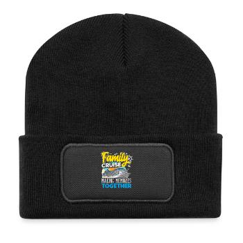 Croisière en famille Créer des souvenirs ensemble - Beanie recyclé à patch - noir - Devant