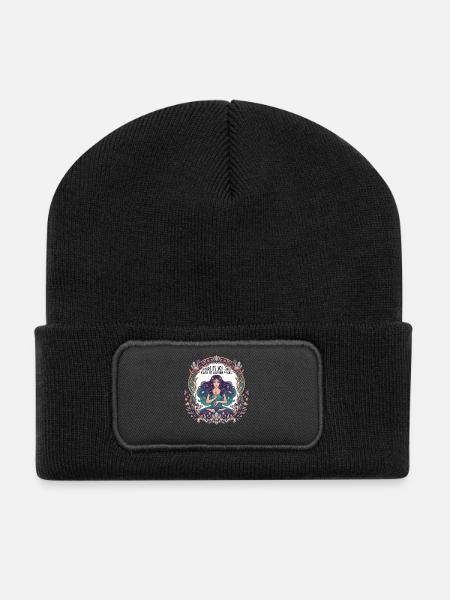 Maybe Its Woo-woo Maybe Its Quantum Physics Woman  - Beanie recyclé à patch - noir