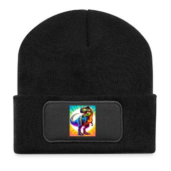 dinosaur - Recycled Patch Beanie - black - Front