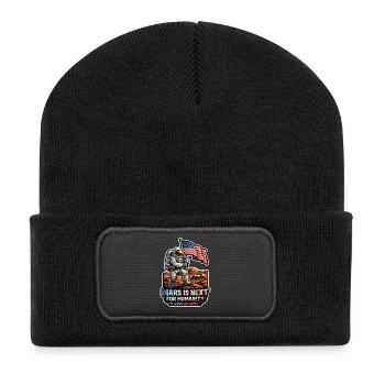 Let's go to Mars. Mars exploration mission - Recycled Patch Beanie - black - Front