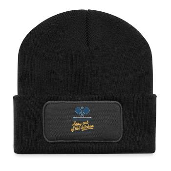 Pickleball Player Love Pickleball Stay Out Of The - Recycled Patch Beanie - black - Front