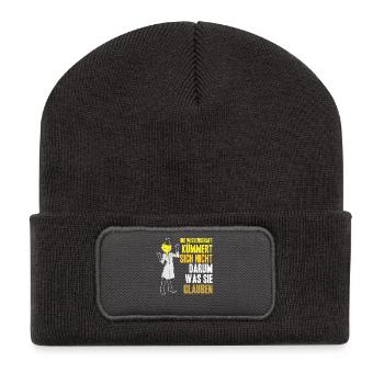 Chimie Chimiste Professeur de chimie Dire science - Beanie recyclé à patch - charbon - Devant
