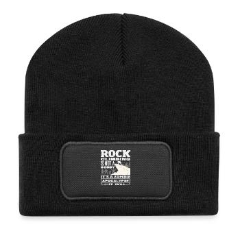 Survie à l’apocalypse zombie escaladante - Beanie recyclé à patch - noir - Devant