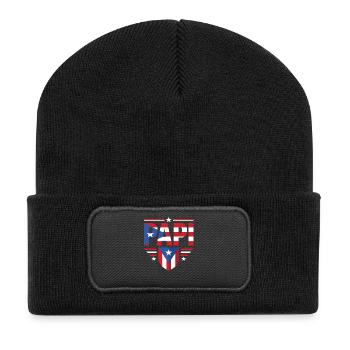 Daddy Puerto Rico Father Flags - Recycled Patch Beanie - black - Front