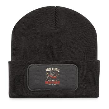 Volume de cornemuse Bagpipe Non négociable - Beanie recyclé à patch - charbon - Devant