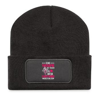 Therapy expensive airstream free motorcycling - Recycled Patch Beanie - dark grey - Front