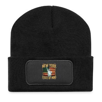 New York State of Mind Statue of Liberty - Recycled Patch Beanie - black - Front