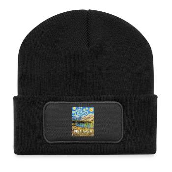 Great Basin National Park, Nevada - Recycled Patch Beanie - black - Front