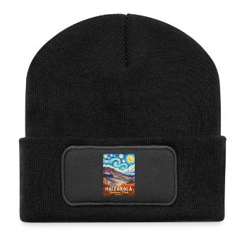 Haleakalā National Park, Hawaii - Recycled Patch Beanie - black - Front