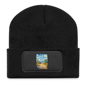 Indiana Dunes National Park, Indiana - Recycled Patch Beanie - black - Front