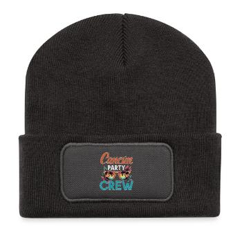 Équipe de Cancun - Beanie recyclé à patch - charbon - Devant