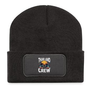 Équipage thaïlandais - Beanie recyclé à patch - charbon - Devant