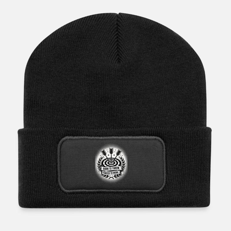 Conception de fléchettes pour joueurs de fléchettes pour les fans de fléchettes - Beanie recyclé à patch - noir