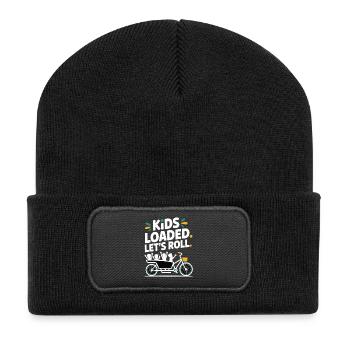 Kids Loaded Lets Roll Cargo Bike - Recycled Patch Beanie - black - Front