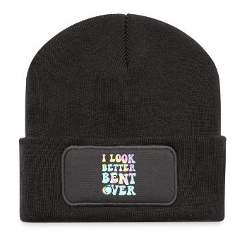 I Look Better Bent Over Tee - Recycled Patch Beanie - dark grey - Front