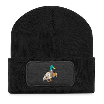 Duck Coffee Mug - Recycled Patch Beanie - black - Front