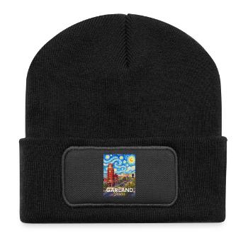 Garland, Nuit étoilée du Texas - Beanie recyclé à patch - noir - Devant