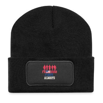 Veterans Day for Republicans - Recycled Patch Beanie - black - Front