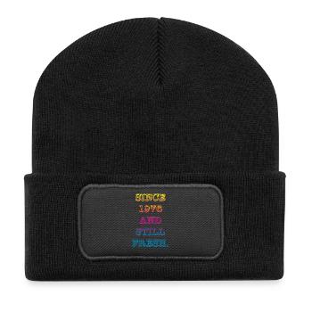 Vintage 1976 - Recycled Patch Beanie - black - Front