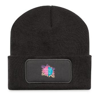 Malle Party Crew Mädels - Recycelte Patch Beanie - Dunkelgrau - Vorne